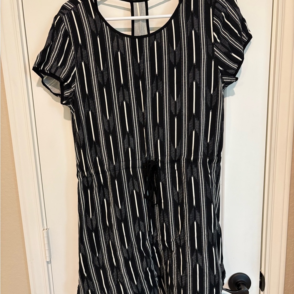 Stylish Black and White Dress